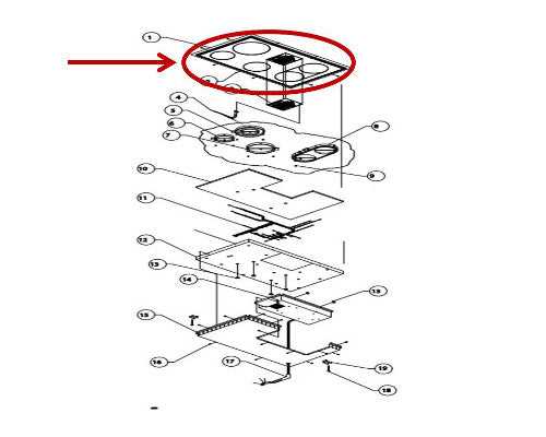 stove top parts diagram