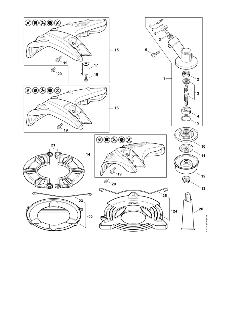 string trimmer stihl fs 56 rc parts diagram pdf