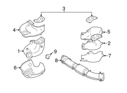 subaru exhaust parts diagram