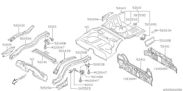 subaru exploded parts diagram