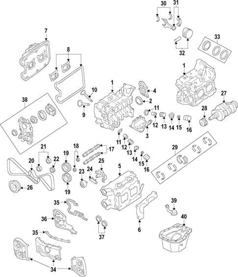 subaru forester engine parts diagram