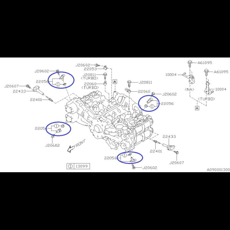 subaru forester engine parts diagram