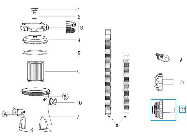 swimming pool parts diagram