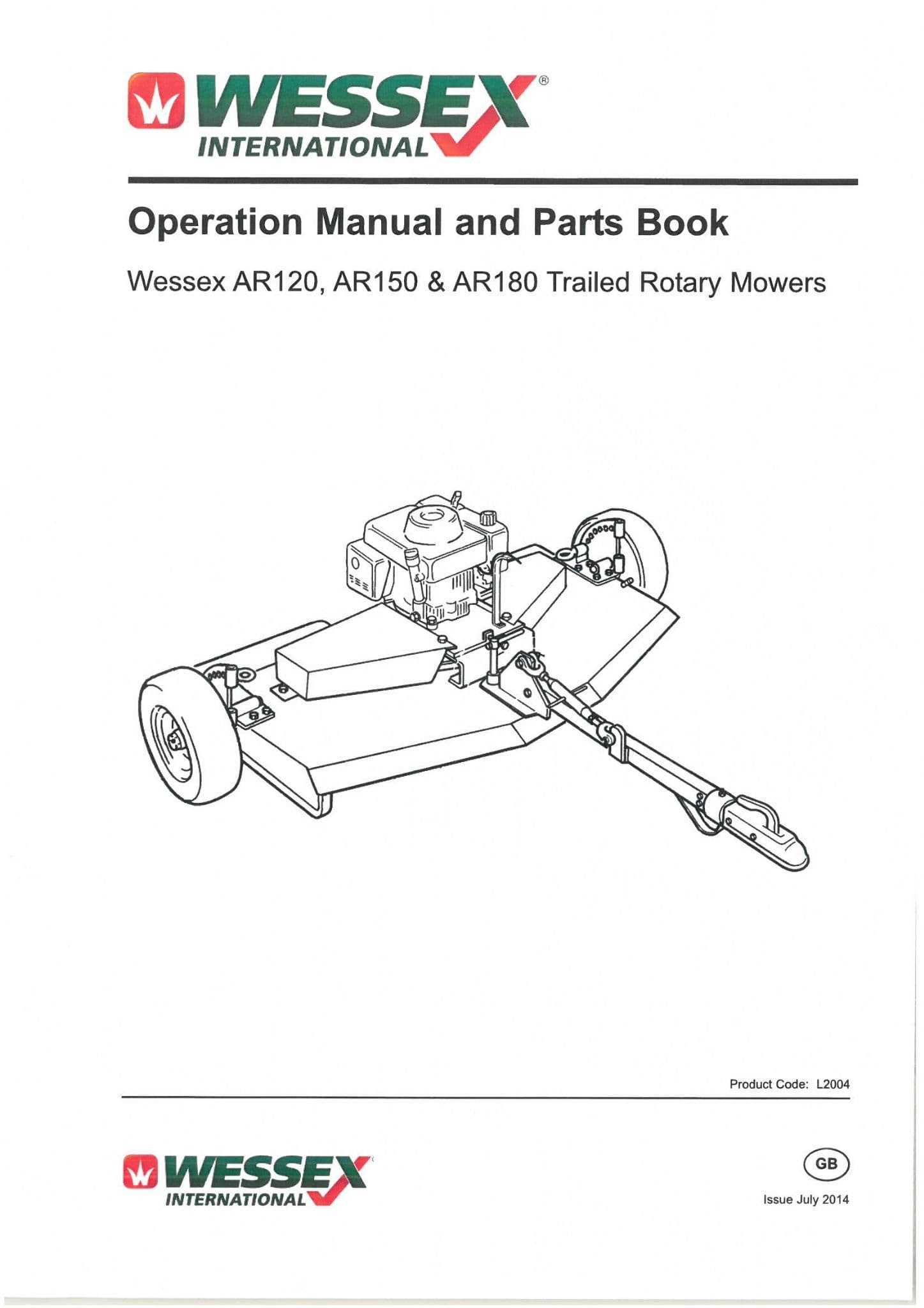 swisher pull behind mower parts diagram