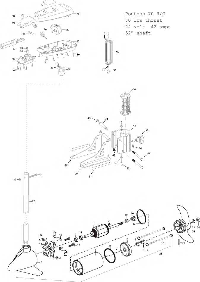 minn kota edge 70 parts diagram