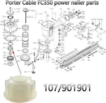 porter cable fr350a parts diagram