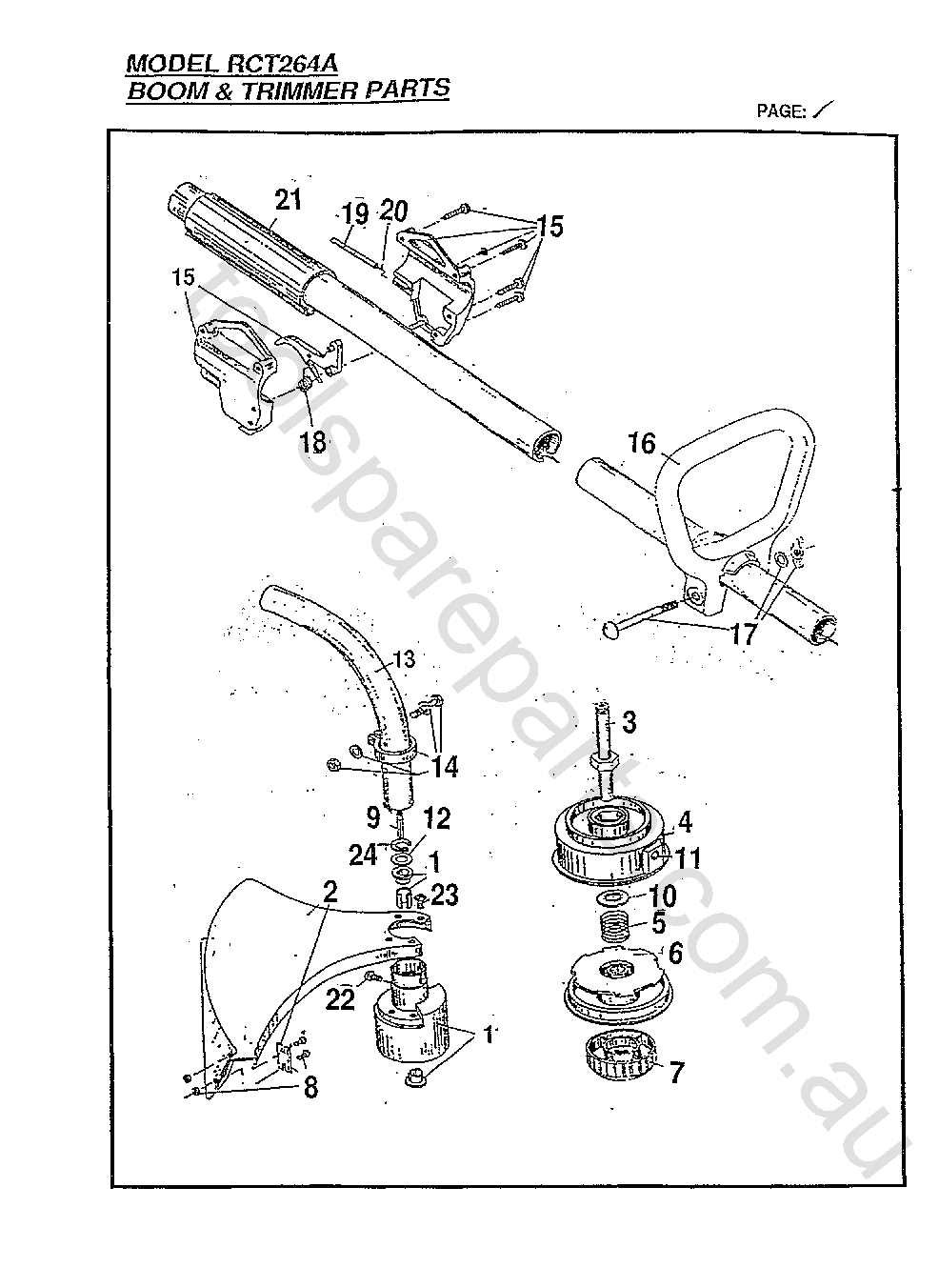 troy bilt weed eater parts diagram