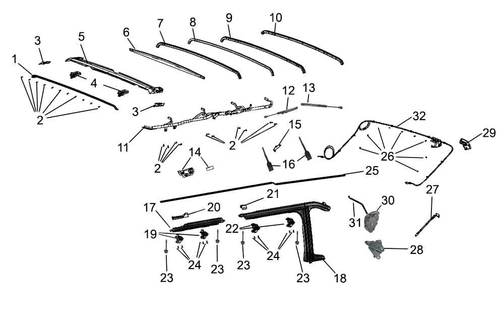 jeep wrangler diagram parts