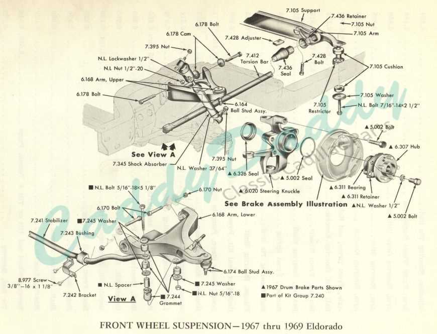 cadillac parts diagram