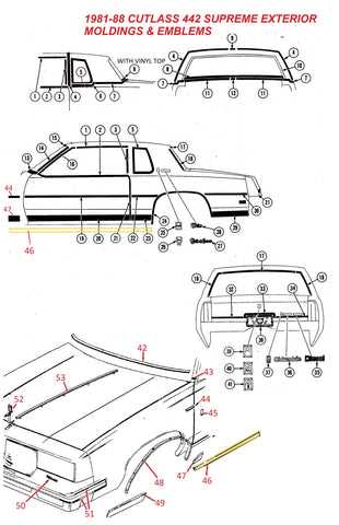 car parts exterior diagram