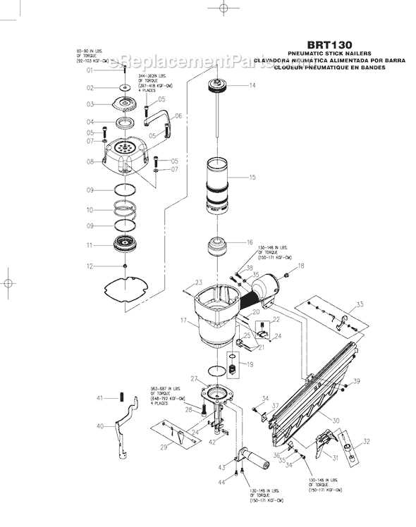 bostitch bt1855 parts diagram