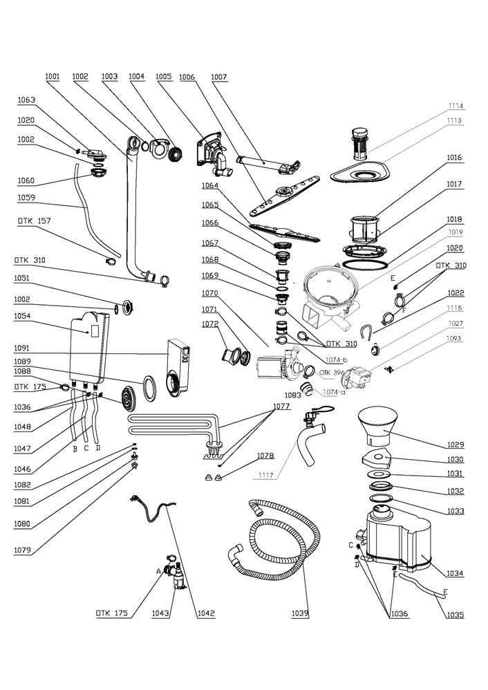 danby dishwasher parts diagram