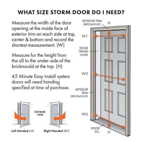 storm door parts diagram