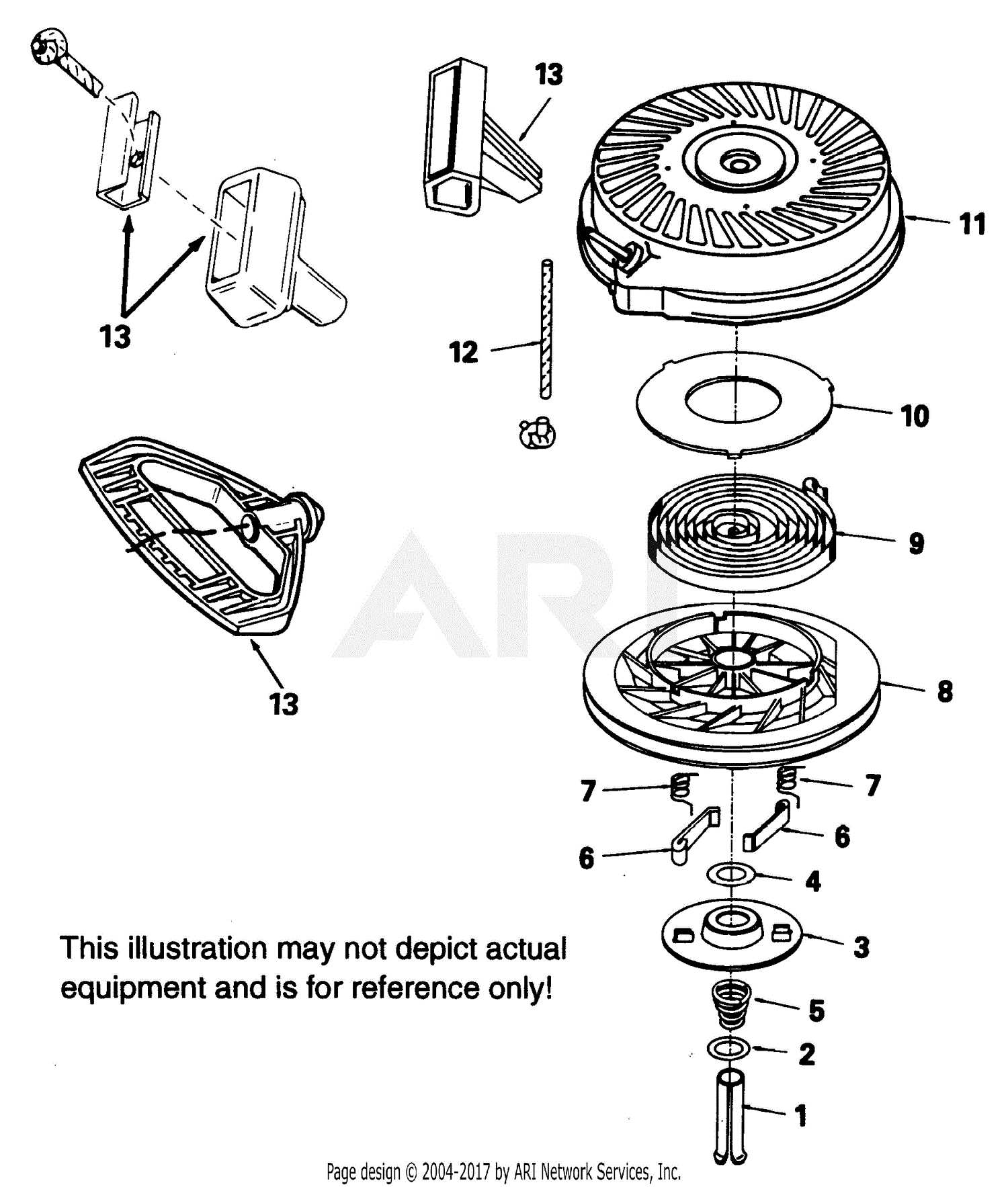 tecumseh starter 37000 parts diagram