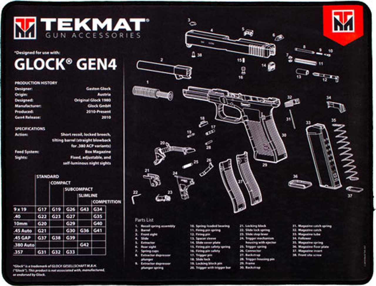 glock 9mm parts diagram