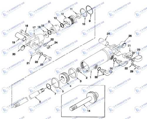 hydraulic hyster forklift parts diagram