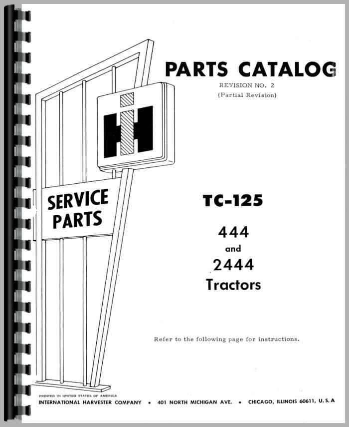 international 444 parts diagram