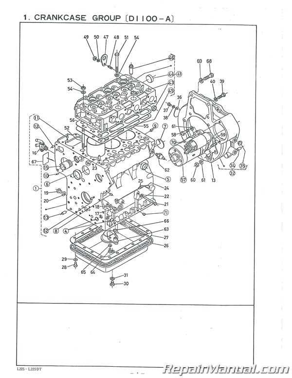 kubota l2550 parts diagram