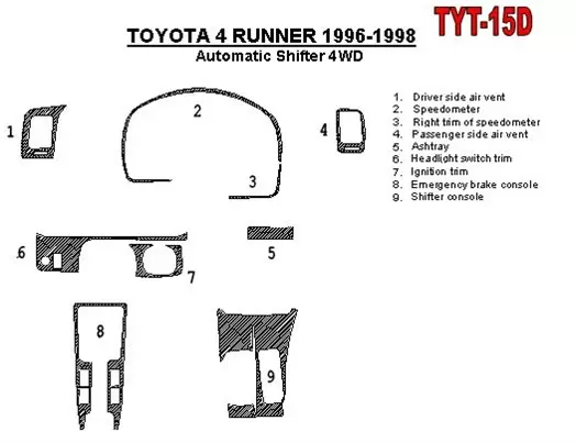 1999 toyota 4runner parts diagram