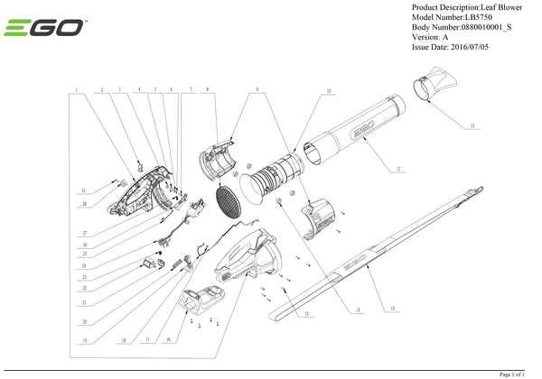 toro leaf blower parts diagram