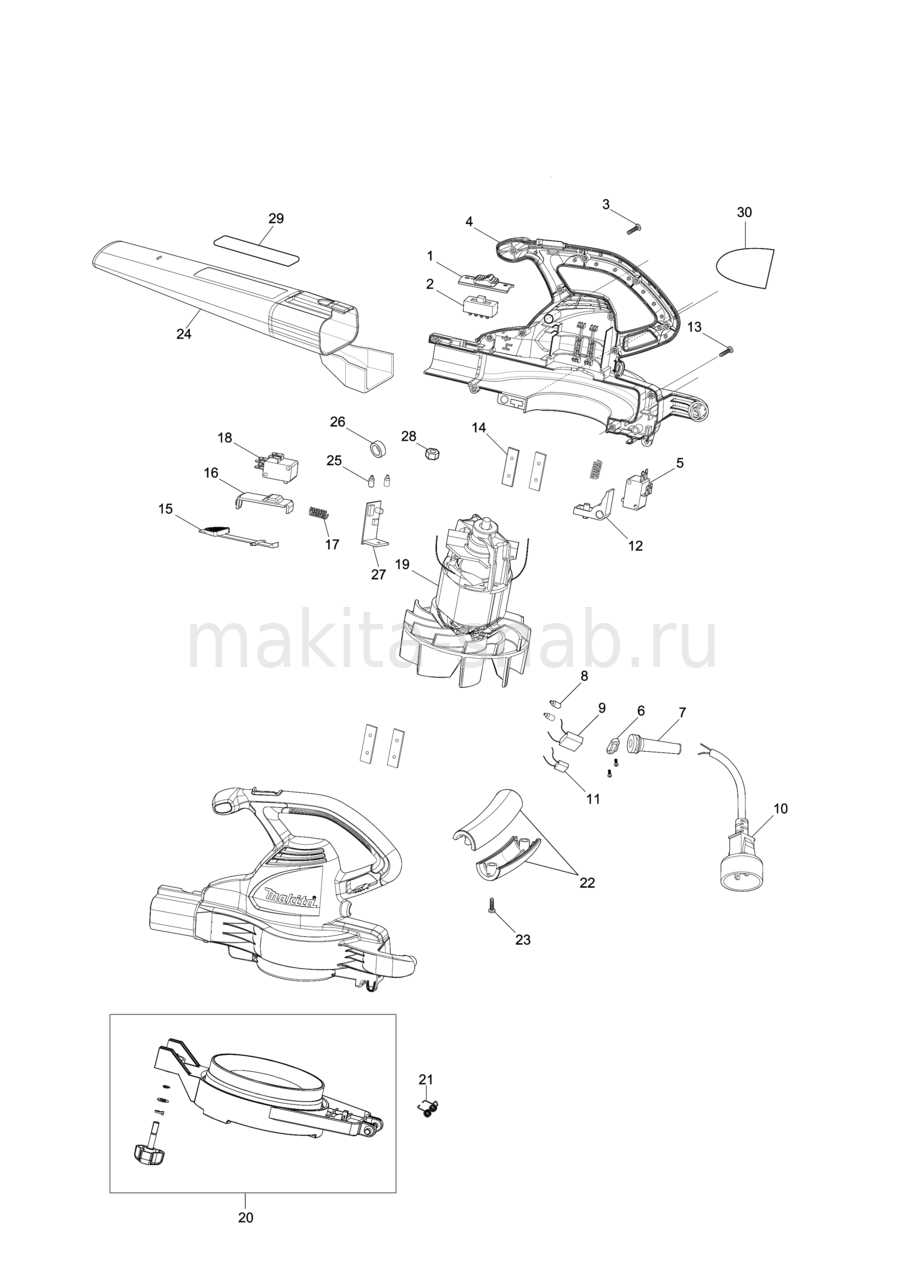 toro leaf blower parts diagram