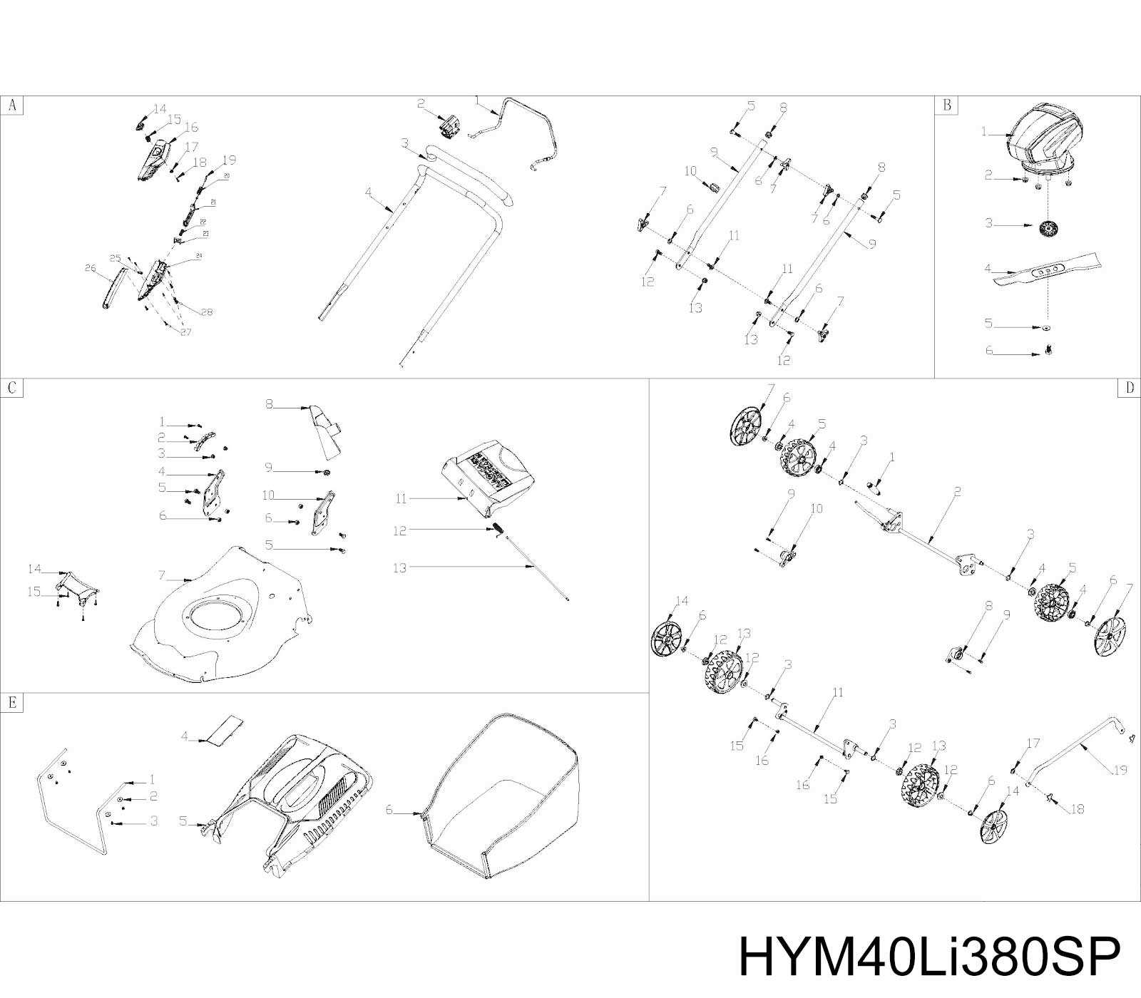 toro sr4 parts diagram