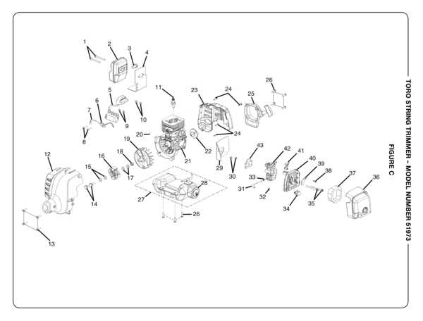 toro trimmer parts diagram