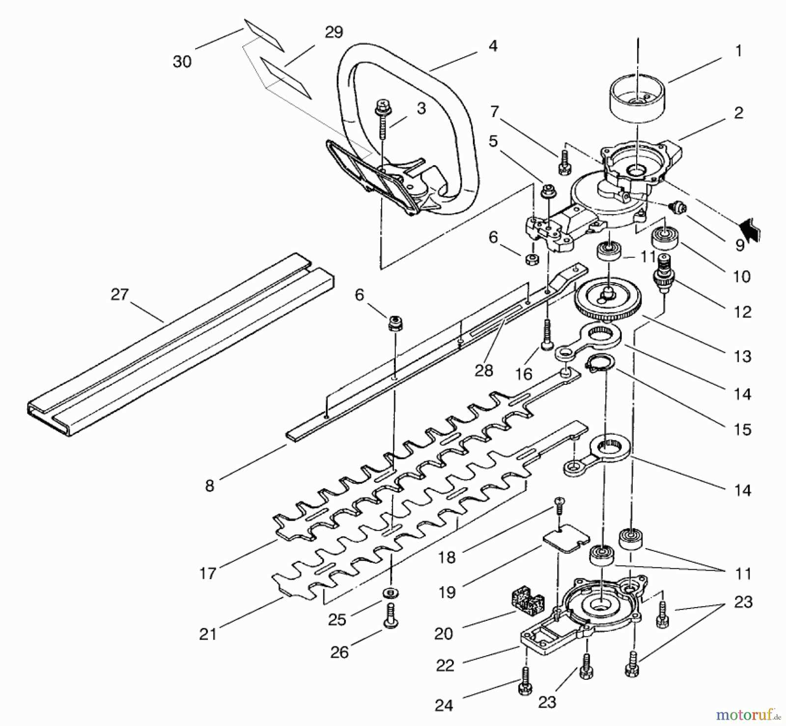 toro trimmer parts diagram