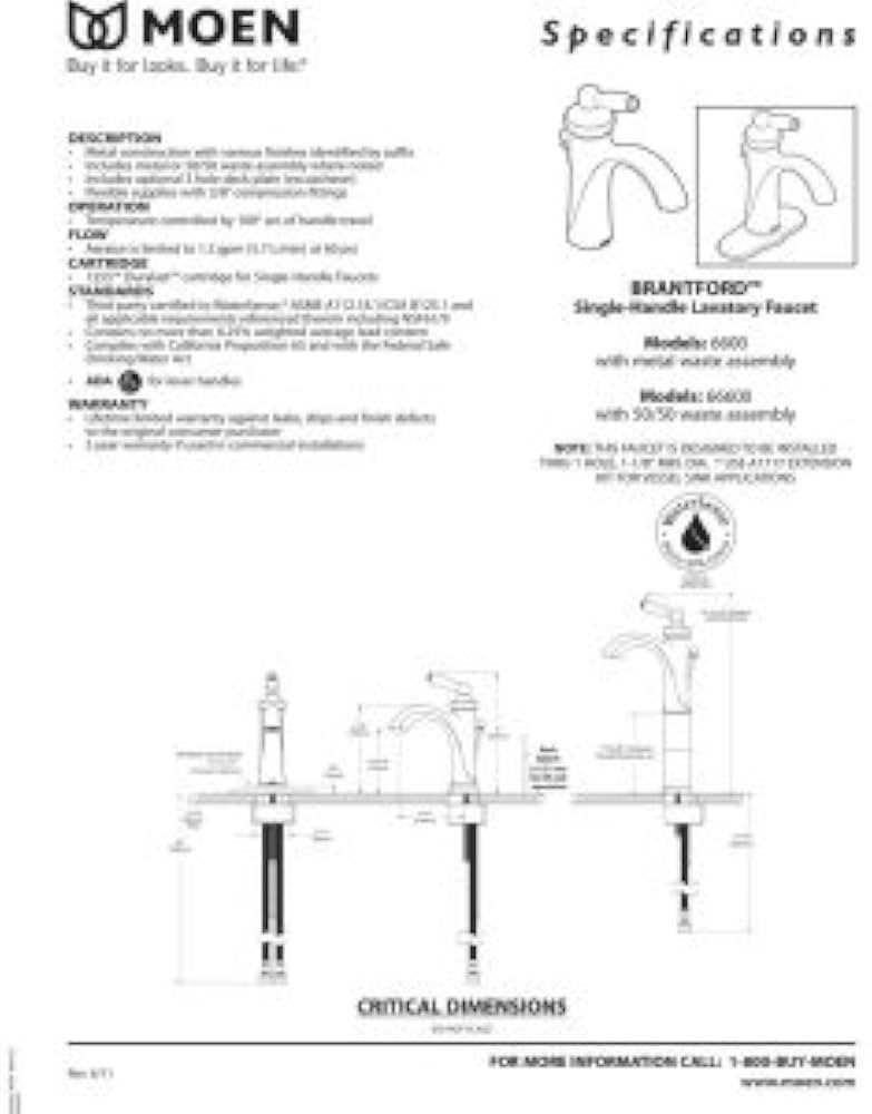 moen brantford faucet parts diagram