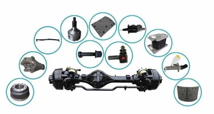 truck axle parts diagram