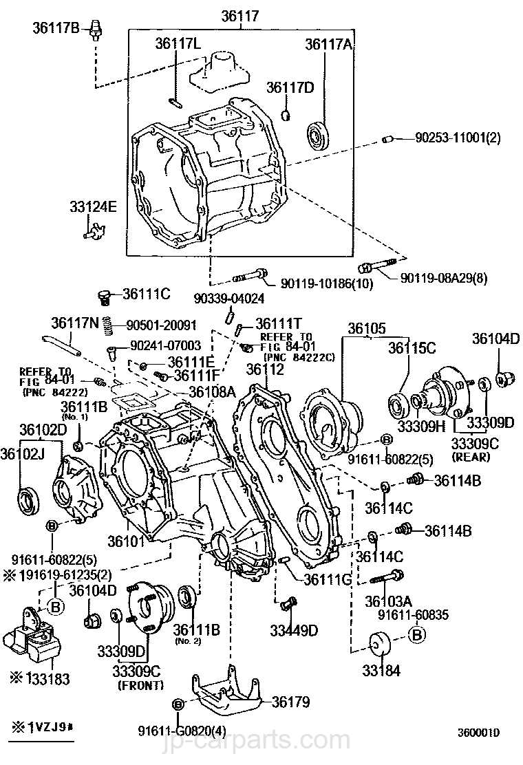 transfer case parts diagram