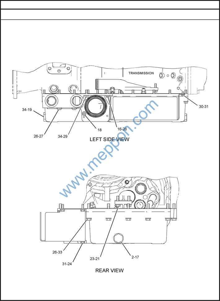 transmission toyota forklift parts diagram