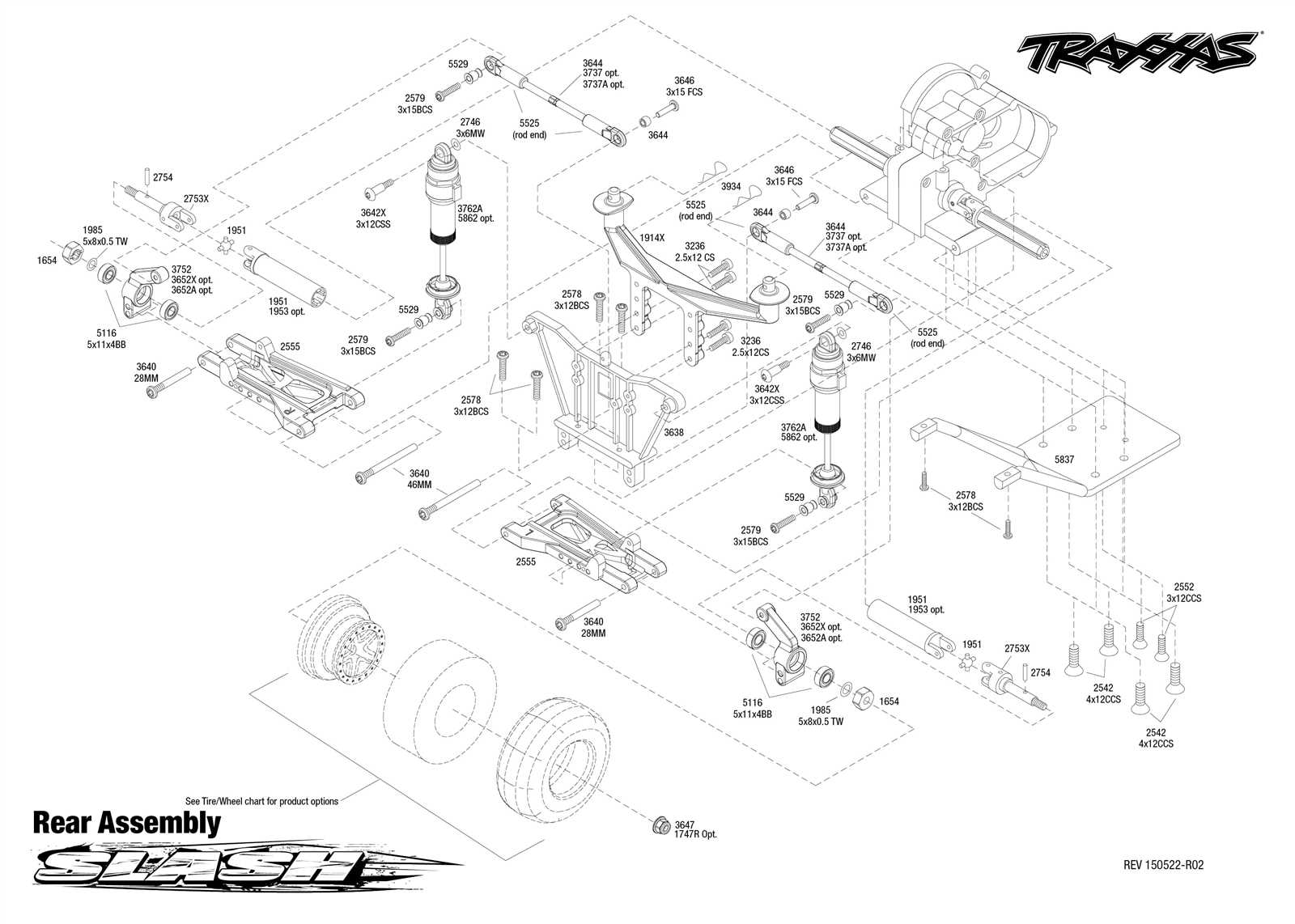 traxxas slash 2wd parts diagram pdf