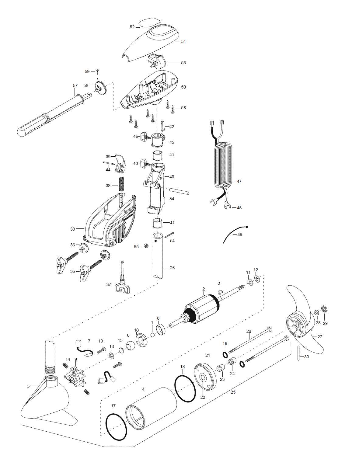 trolling motor parts diagram