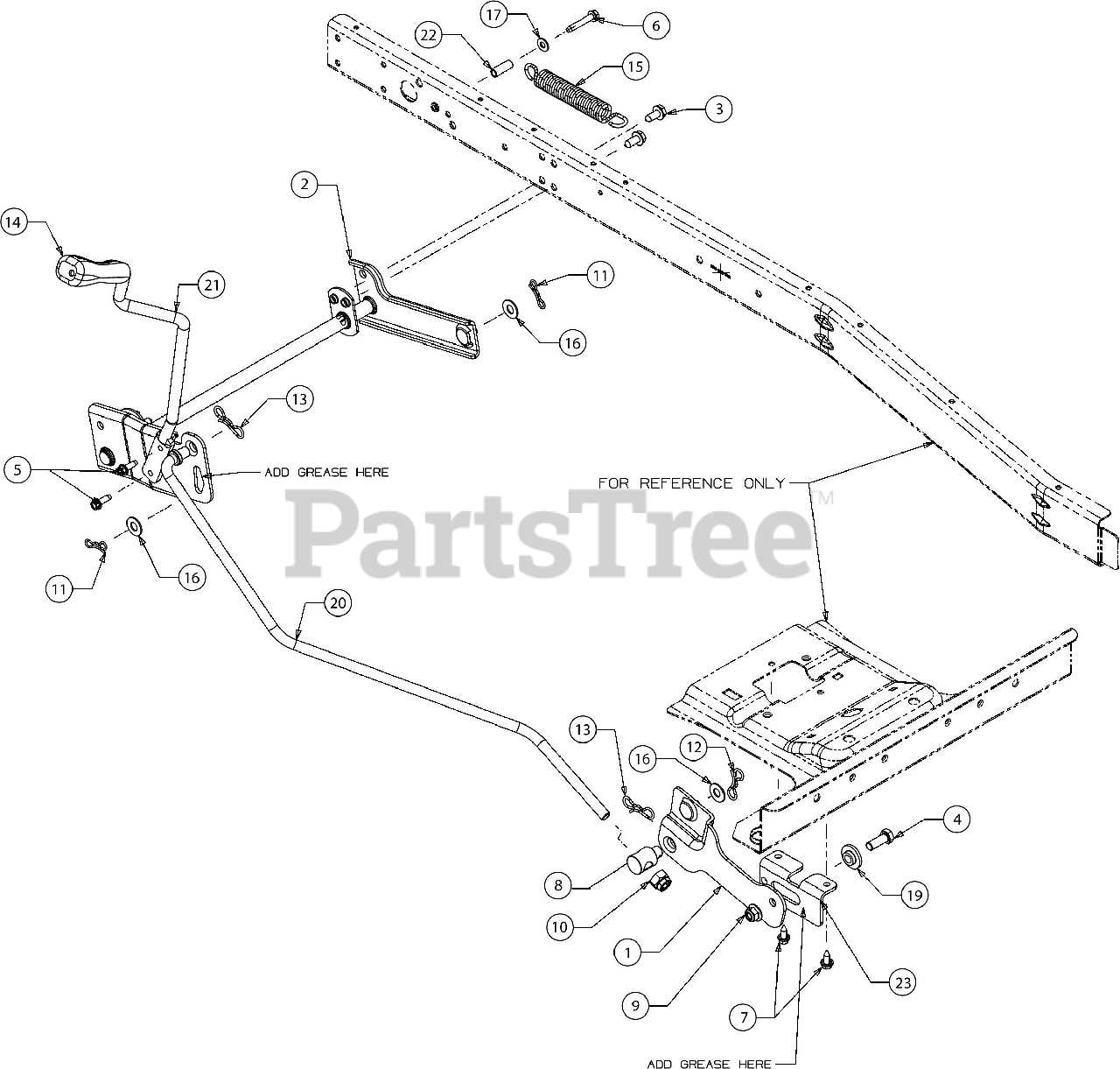 troy bilt 21 self propelled mower parts diagram