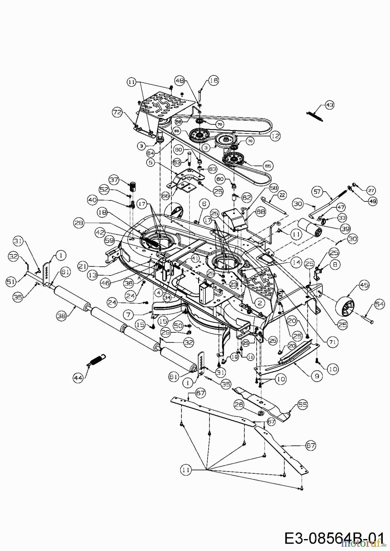 troy bilt 30 inch riding mower parts diagram