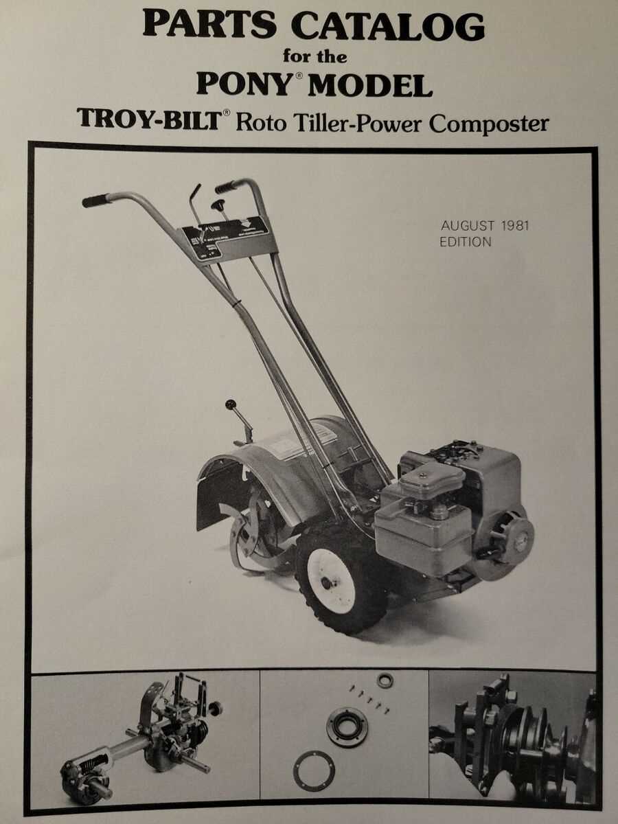 troy bilt tiller parts diagram