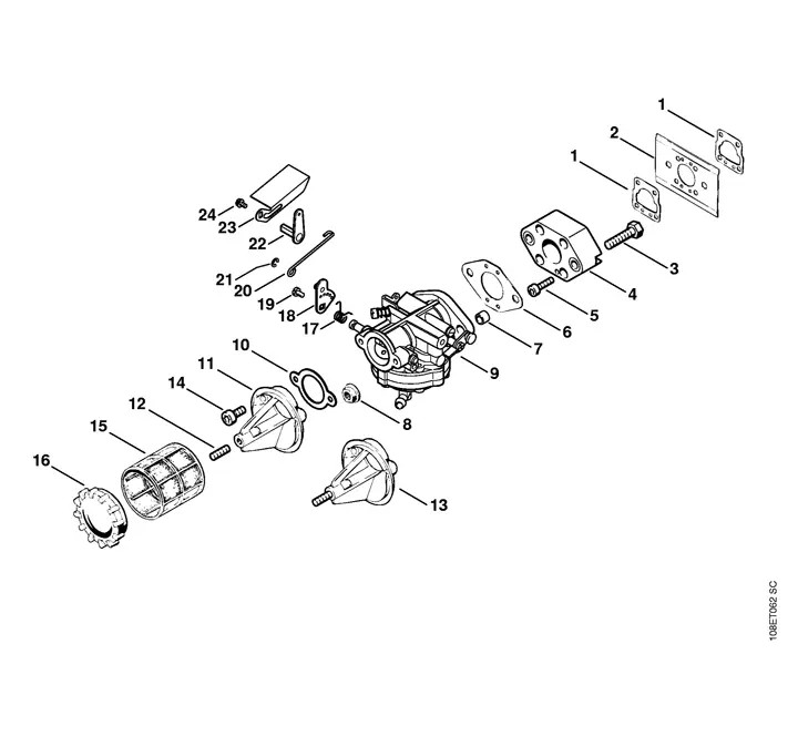 troy bilt trimmer parts diagram