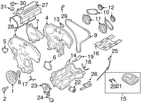 nissan engine parts diagram