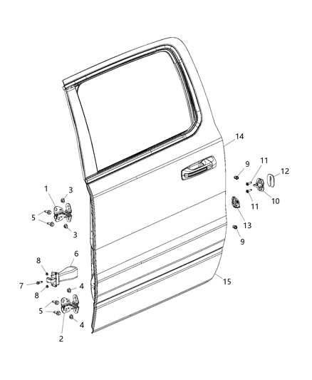 truck door parts diagram