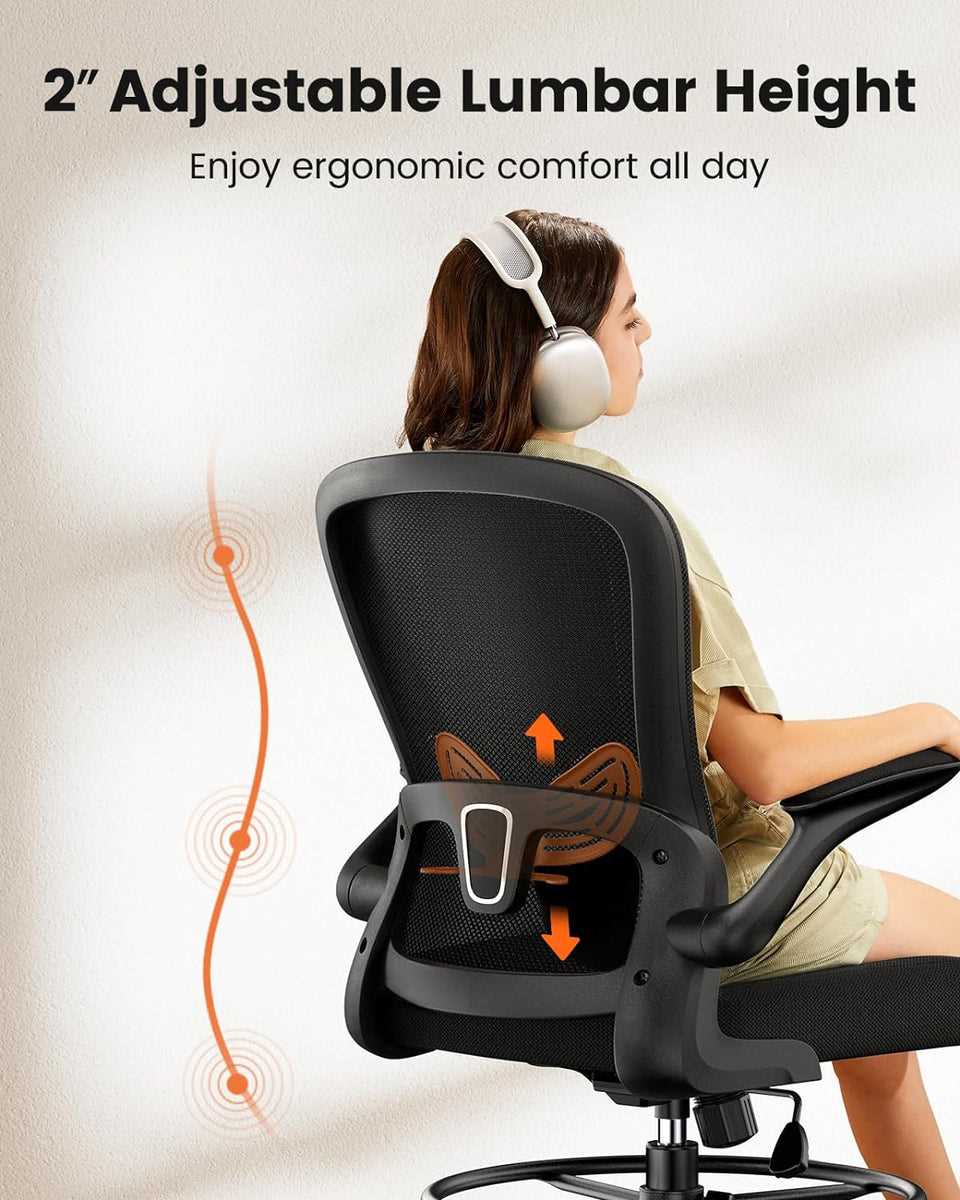 parts of an office chair diagram