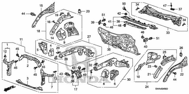 2008 honda cr v body parts diagram