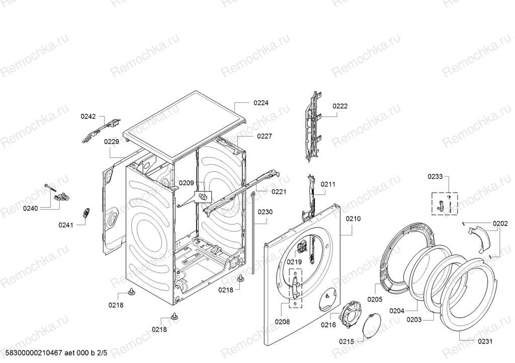 bosch nexxt washer parts diagram