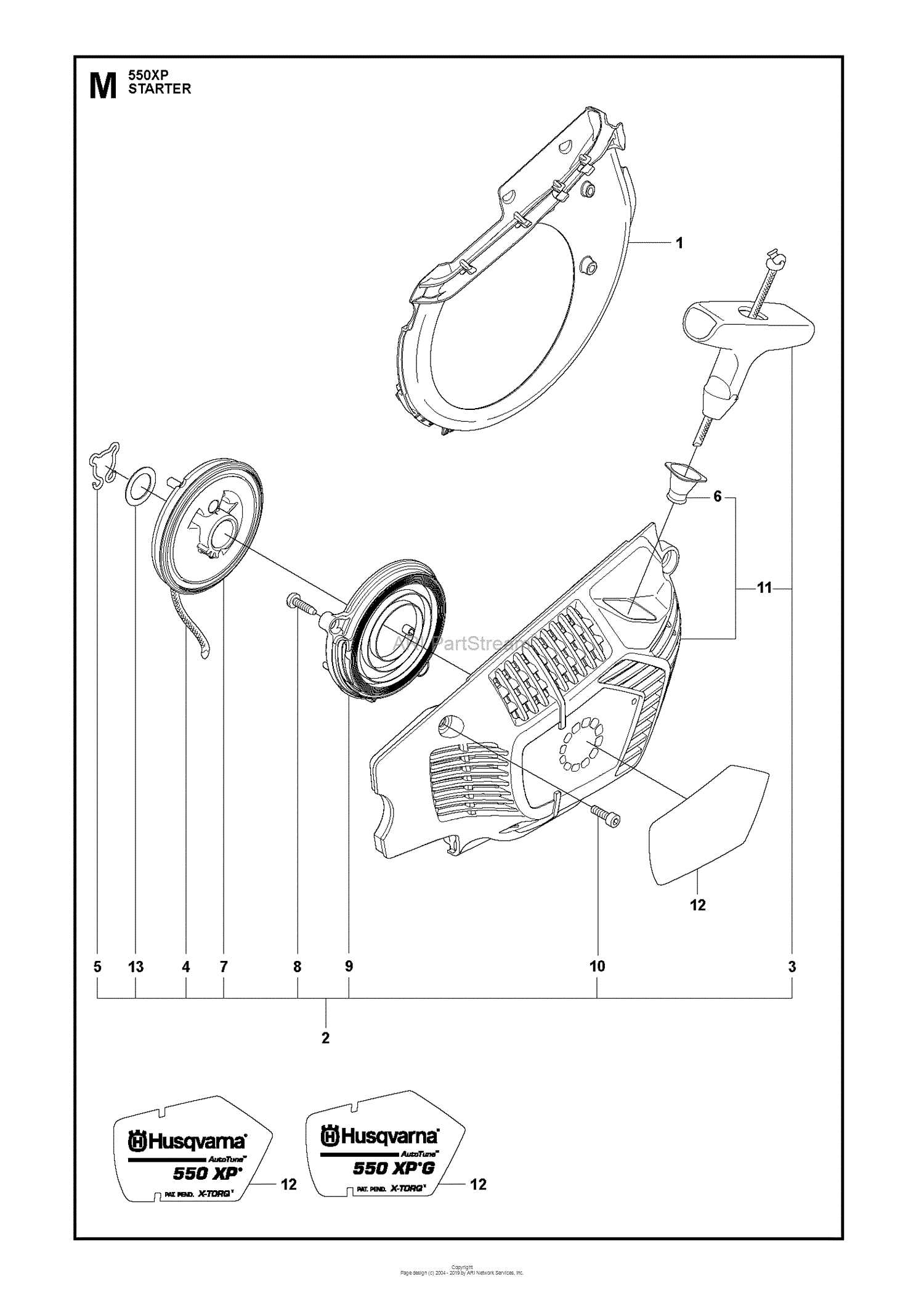 550xp parts diagram