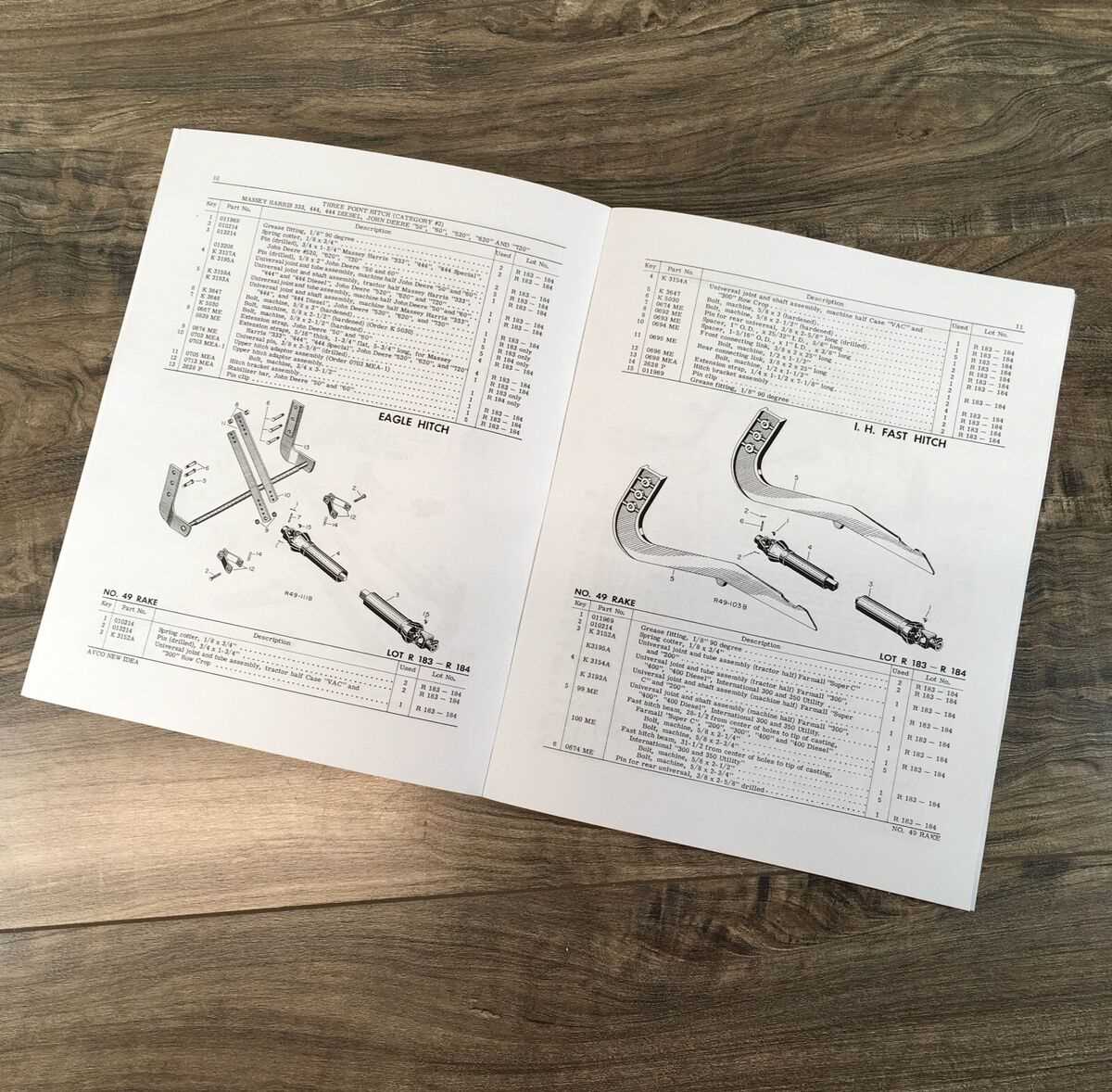 new idea hay rake parts diagram