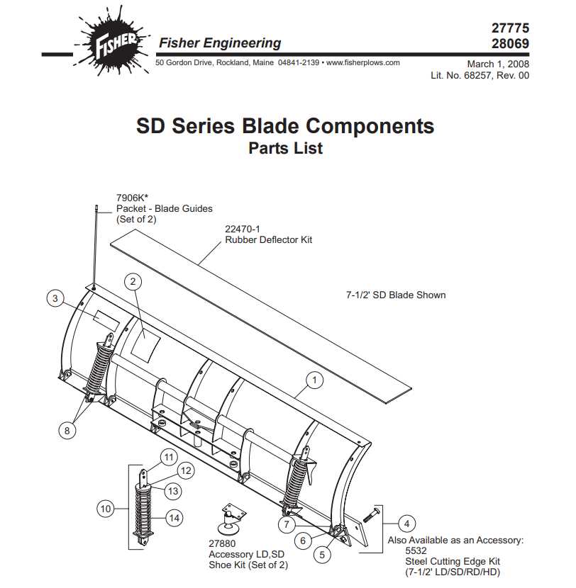 snowex power plow parts diagram