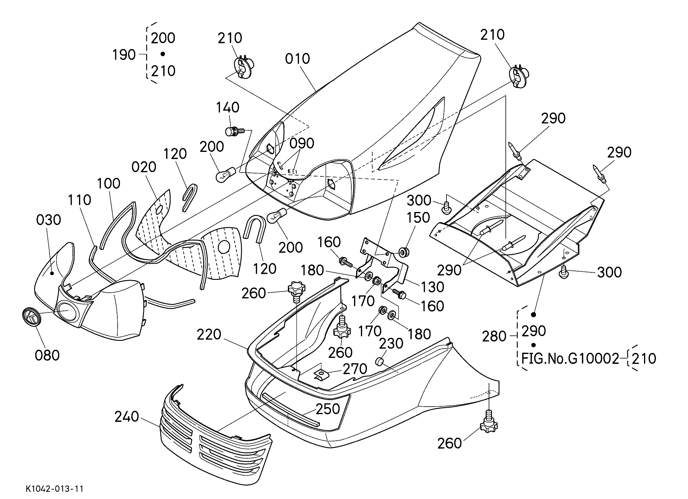 kubota t2080 parts diagram