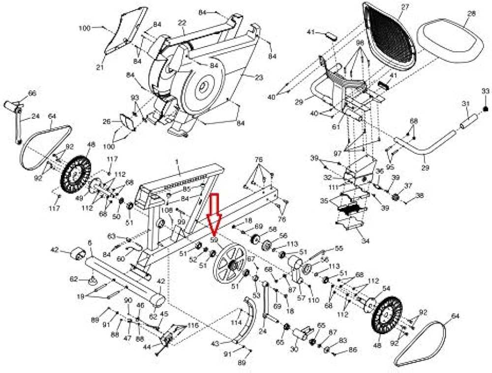 proform elliptical parts diagram