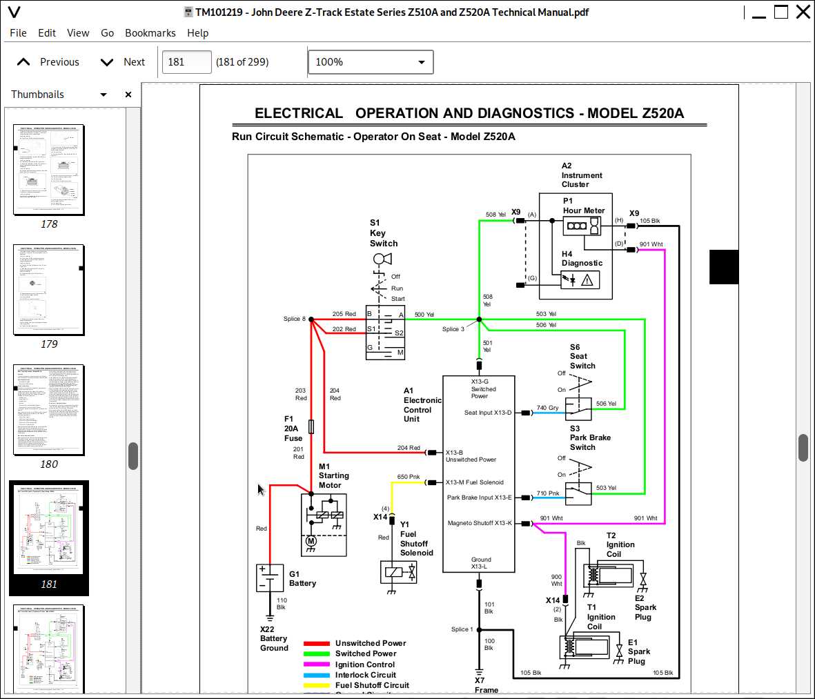 john deere z520a parts diagram