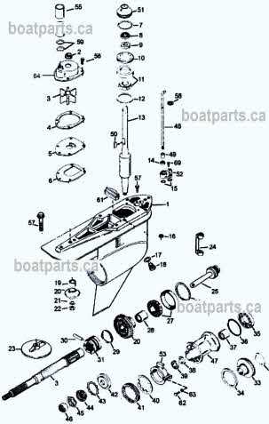 omc sterndrive parts diagram